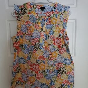 Talbots Multicolor Floral Blouse